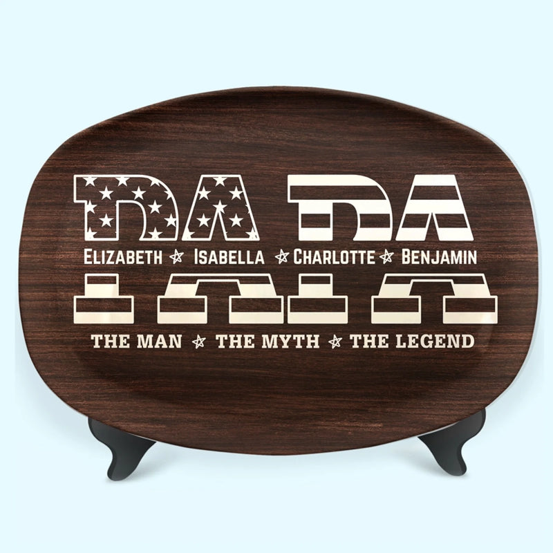 Custom Name Dad Gifts for Father - Personalized Platter