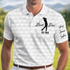 Custom Polo Shirt - Personalized Father's Day Birthday Golf Gifts For Dad, Grandpa - Born To Golf Forced To Work