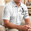 Custom Polo Shirt - Personalized Father's Day Birthday Golf Gifts For Dad, Grandpa - Born To Golf Forced To Work