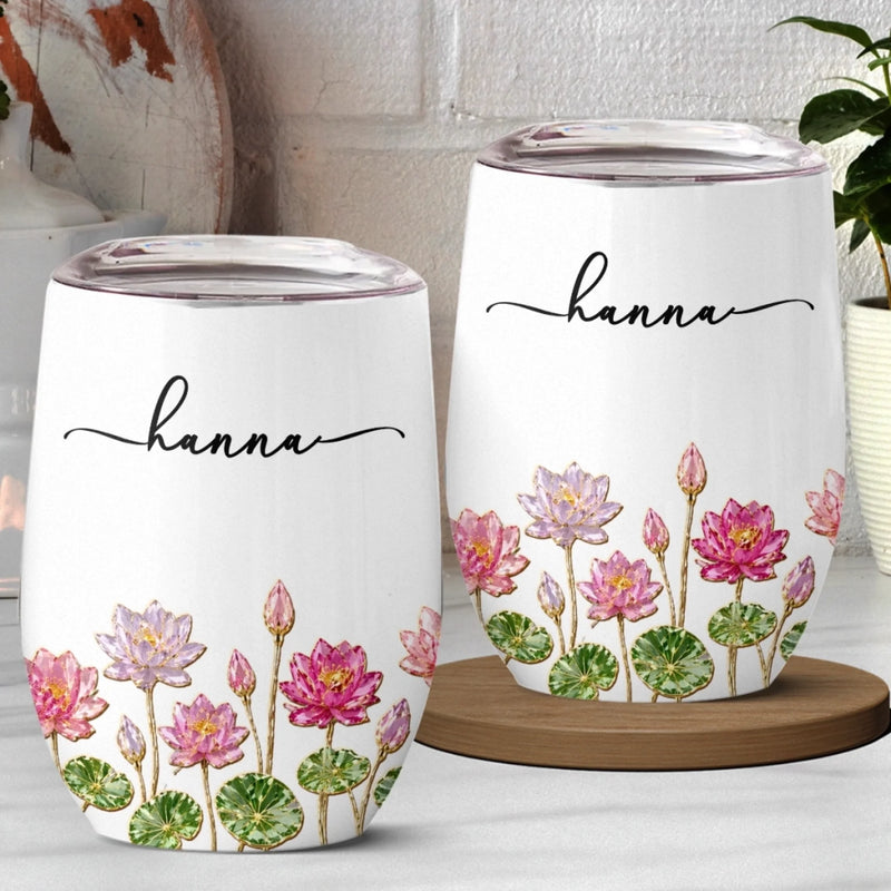 Custom Wine Tumbler - Personalized Best Friend Birthday Gifts For Women, Besties, Sisters, BFF, Family, Yourself - Self Love Sip Club