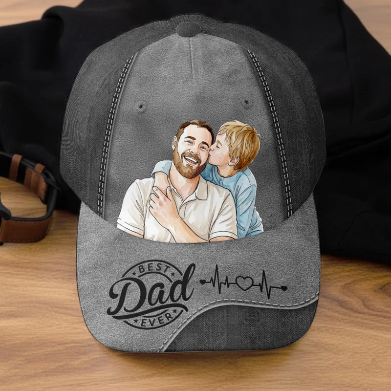 Custom Photo Cap - Personalized Father's Day Birthday Gifts For Dad, Grandpa - Dad Mode Activated