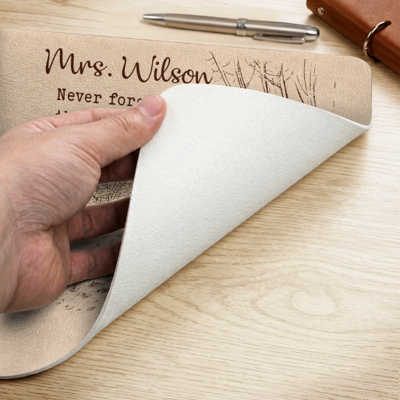 Custom Desk Mat -  Personalized Birthday Gifts For Teachers - A Teacher’s Beautiful Heart