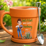 Custom Name Gardening Gifts for Gardeners - Personalized Plant Pot Mug