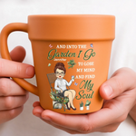 Custom Name Gardening Gifts for Women - Personalized Plant Pot Mug
