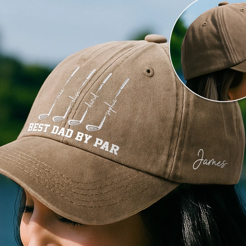 Custom Golf Cap - Personalized Father's Day Birthday Gifts For Dad, Grandpa, Golf Lovers, Sports Fans, Sports Lovers - Golf First Everything Else Later