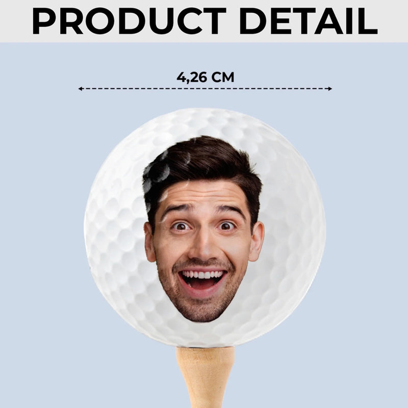 Custom Photo Funny Golf Gifts for Men - Personalized Golf Ball