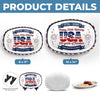 Custom Platter - Personalized America 250th Anniversary Gifts For Mom, Dad, Brother, Sister, Kids - Sweet Land Of Liberty