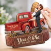 Custom 2-Layered Wooden Plaque - Personalized Anniversary Wedding Gifts For Husband And Wife, Him And Her - Riding Through Life Together