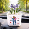 Custom Glass Everlasting Tulips - Personalized Best Friend Birthday Gifts For Women, Besties, Sisters, BFF - Got Your Back, Always