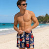 Custom Photo Tropical Hawaiian Aloha Men Beach Shorts - Personalized Summer Vacation And Travel Gifts For Dog Cat Lovers, Dog Dad And Mom, Cat Owners - Patriotic Pups All Summer Long