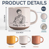 Custom Photo Printed Pottery Mug - Personalized Father's Day, Baby Shower, Gender Reveal Gifts For New Moms, New Dads, New Parents - Tiny Hands, Biggest Love
