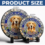 Custom Pet Photo Memorial Gifts - Personalized Stone With Stand