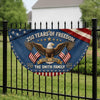 Custom Non-Pleated Fan Flag -  Personalized America 250th Anniversary Gifts For Mom, Dad, Brother, Sister, Kids - United By Liberty