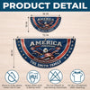 Custom Non-Pleated Fan Flag -  Personalized America 250th Anniversary Gifts For Mom, Dad, Brother, Sister, Kids - Land Of Freedom And Love