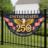 Custom Non-Pleated Fan Flag -  Personalized America 250th Anniversary Gifts For Mom, Dad, Brother, Sister, Kids - Proud Loud American