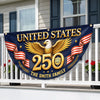 Custom Non-Pleated Fan Flag -  Personalized America 250th Anniversary Gifts For Mom, Dad, Brother, Sister, Kids - Proud Loud American