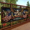Custom Outdoor Banner - Personalized America 250th Anniversary Gifts For Mom, Dad, Kids - Celebrate Freedom In Style
