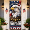 Custom Door Cover - Personalized America 250th Anniversary Gifts For Mom, Dad, Brother, Sister, Kids  - United By Freedom Forever