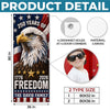 Custom Door Cover - Personalized America 250th Anniversary Gifts For Mom, Dad, Brother, Sister, Kids  - United By Freedom Forever