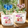 Custom Glass Everlasting Tulips - Personalized Best Friend Birthday Gifts For Women, Besties, Sisters, BFF - Partners In Actual Crime