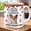 Custom 3D Inflated Effect Printed Mug - Personalized Father's Day Gifts For Dog Cat Lovers, Dog Dad And Mom, Cat Owners - Fueled By Puppy Love