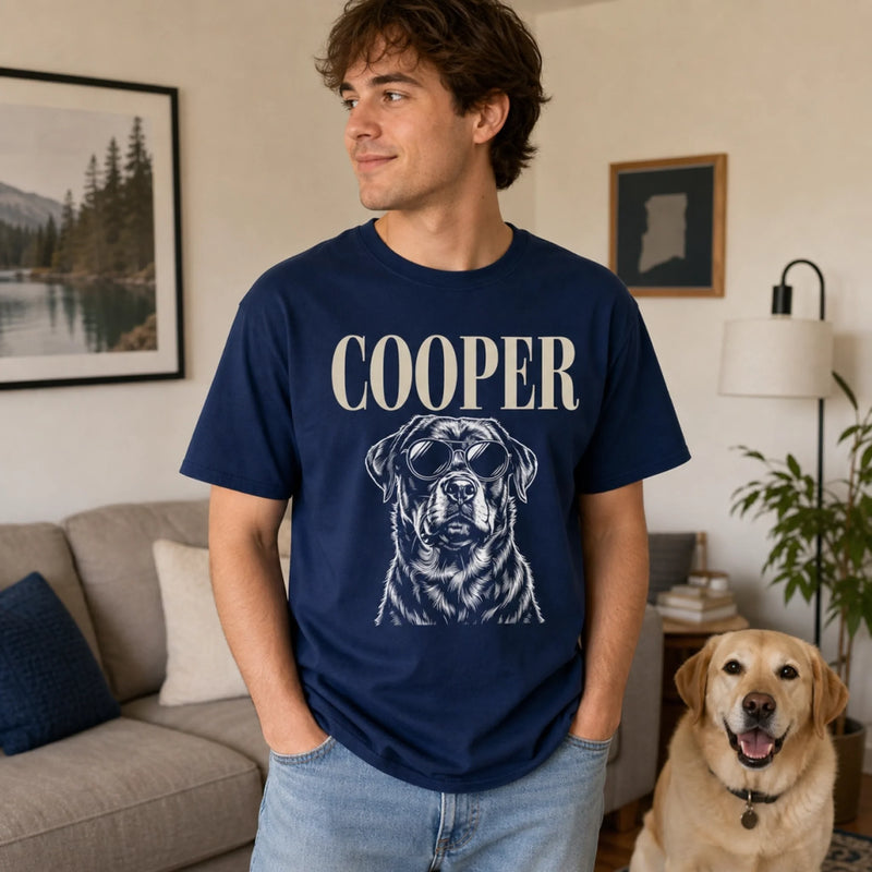 Custom Photo Unisex T-shirt, Premium T-shirt, Hoodie - Personalized Birthday Gifts For Dog Cat Lovers, Dog Dad And Mom, Cat Owners - Paws, Love And Happy Hearts