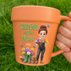 Custom Plant Pot Ceramic Mug - Personalized Birthday Garden Gifts For Gardeners - Proud Plant Mom Energy
