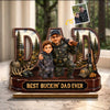 Custom Photo 2-Layered Wooden Plaque - Personalized Birthday Hunting Gifts For Hunters, Dad, Grandpa - Legends Walk The Woods
