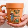 Custom Plant Pot Ceramic Mug - Personalized Birthday Garden Gifts For Gardeners - Her Favorite Backyard Escape