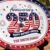Custom Platter - Personalized America 250th Anniversary Gifts For Mom, Dad, Brother, Sister, Kids - Family Traditions Start Here