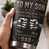 Custom Tumbler - Personalized Father's Day Birthday Gifts For Son - Son You Make Me Proud Every Day