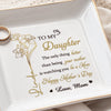 Custom Jewelry Dish - Personalized Mother's Day Birthday Gifts For Daughter - A Graceful Keepsake For Her Story