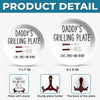 Custom Ceramic Plate - Personalized Father's Day Birthday Gifts For Dad, Grandpa - Cooking Up Good Times