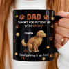 Custom Black Mug - Personalized Mother's Day Father's Day Gifts For Dog Cat Lovers, Dog Dad And Mom, Cat Owners - Sorry For The Chaos