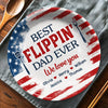 Custom Ceramic Plate - Personalized Father's Day Birthday Gifts For Dad, Grandpa - Dad’s Secret Ingredient Is Love