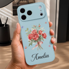 Custom Leather Phone Case - Personalized Best Friend Birthday Gifts For Women, Besties, Sisters, BFF, Daughter - A Bouquet Just For You