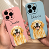 Custom Photo Leather Phone Case - Personalized Birthday Gifts For Dog Cat Lovers, Dog Dad And Mom, Cat Owners - Living That Proud Pet Life