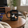 Custom Black Mug - Personalized Mother's Day Father's Day Gifts For Dog Cat Lovers, Dog Dad And Mom, Cat Owners - Sorry For The Chaos
