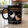 Custom Black Mug - Personalized Mother's Day Father's Day Gifts For Dog Cat Lovers, Dog Dad And Mom, Cat Owners - Sorry For The Chaos
