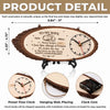 Custom Rustic Wooden Clock - Personalized Anniversary Wedding Gifts For Husband And Wife, Him And Her - Happy Anniversary, Forever Edition