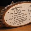 Custom Rustic Wooden Clock - Personalized Anniversary Wedding Gifts For Husband And Wife, Him And Her - Happy Anniversary, Forever Edition