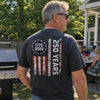Custom T-shirt - Personalized America 250th Anniversary Gifts For Dad, Grandpa - Raised American Proud