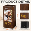 Custom Photo Pen Holder With Clock – Personalized Father's Day Birthday Gifts For Dad, Grandpa – Loved Guided And Inspired By Dad