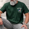Custom T-shirt - Personalized America 250th Anniversary Father's Day Gifts For Dad, Grandpa - Red White Blue