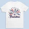 Custom T-shirt, Premium T-shirt, Hoodie - Personalized 4th Of July Gifts For Mom, Grandma - Family Lights Up Her World