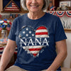 Custom T-shirt, Premium T-shirt, Hoodie - Personalized 4th Of July Gifts For Mom, Grandma - Blessed With Generations Of Love