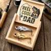 Custom Fishing Lure Gift Box - Personalized Father's Day Fishing Gifts For Fisherman, Dad, Grandpa - Born To Fish Forced To Work