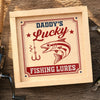 Custom Fishing Lure Gift Box - Personalized Father's Day Fishing Gifts For Fisherman, Dad, Grandpa - Fish More Worry Less