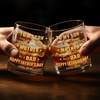 Custom Whiskey Glass - Personalized Father's Day Gifts For Son - Raised A Son, Cheer A Dad