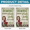 Custom Flag - Personalized Birthday Garden Gifts For Gardeners - Greeting You With Fresh Blooms